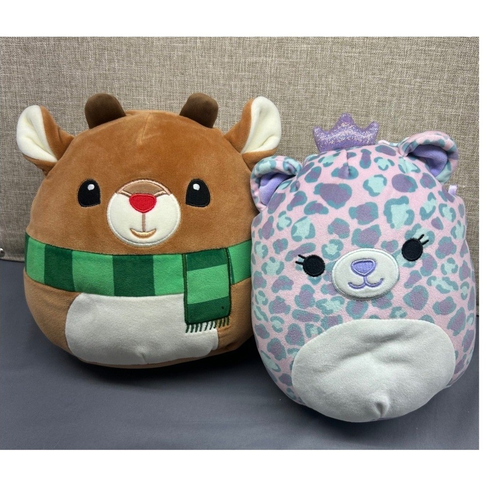Squishmallows Rudolph the Red Nosed Reindeer Plush Toy 7 Inch Christmas Holiday